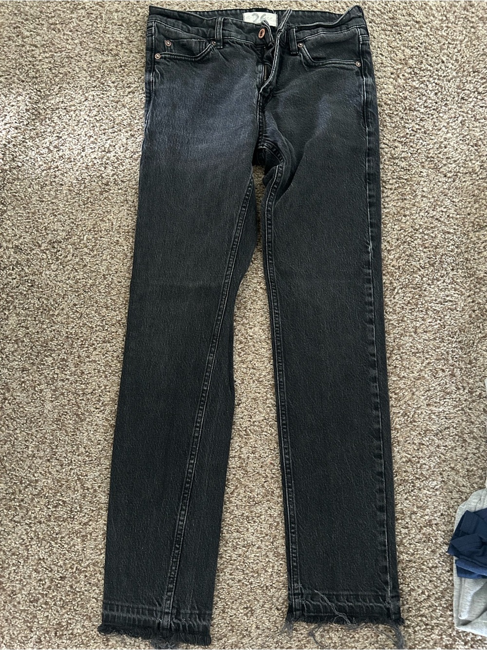 We The Free Women's Black Straight Jeans - Slim Boyfriend